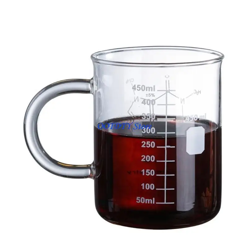 367A Tumbler Science of Coffee Glass Easy to Read Metric Measurements for Home Office