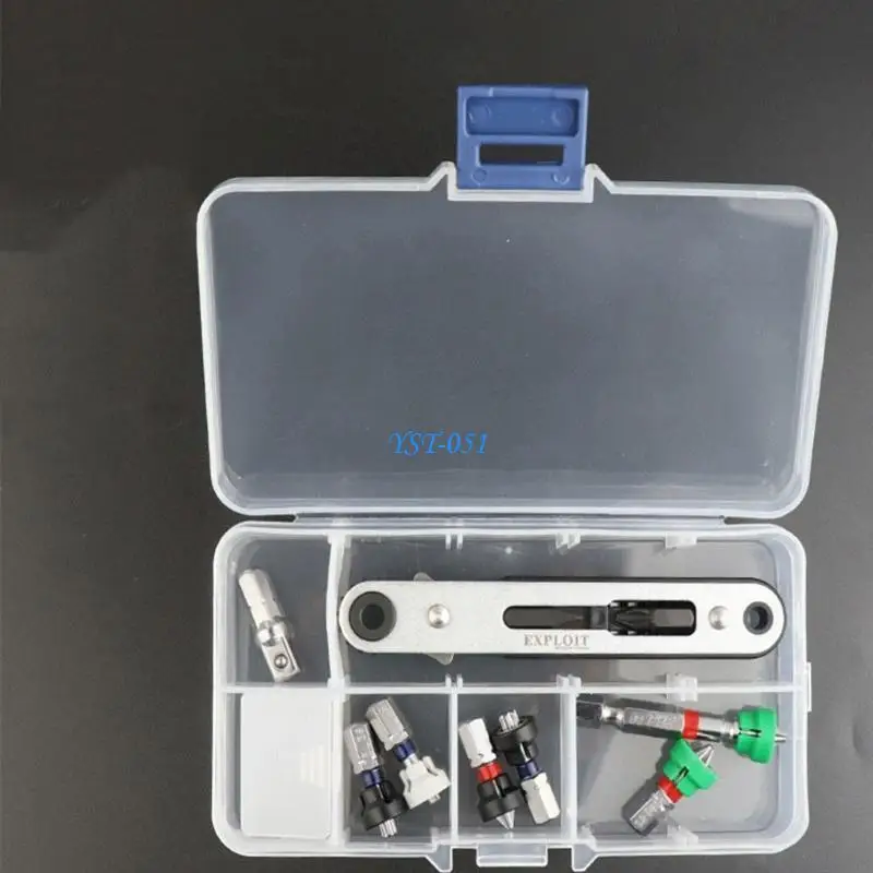 

E15A Efficient Torques Output Ratchet Screwdriver Set Comprehensive for Car Maintenance Furniture Assembly & Electronics Care