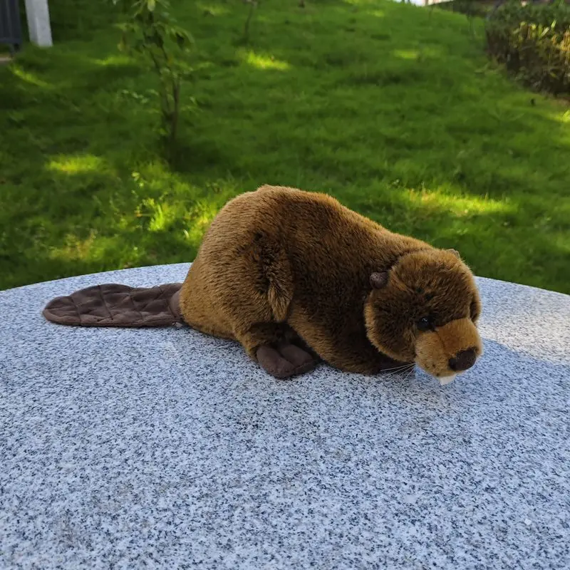 

Simulation Beaver Doll Big Plank King Beaver Plush Toy Lifelike Animals Simulation Stuffed Doll Kawaii Toy Gifts