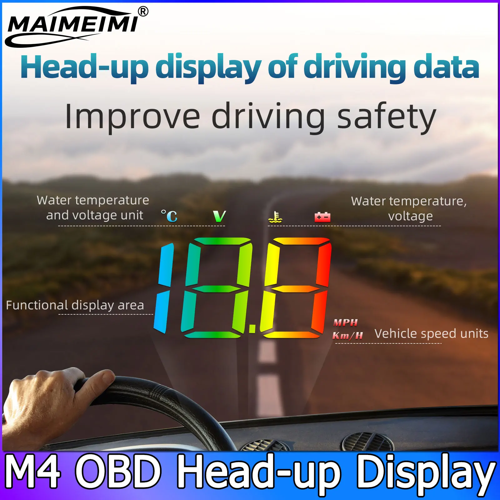 Car OBD2 Hud M4 Hea… - image