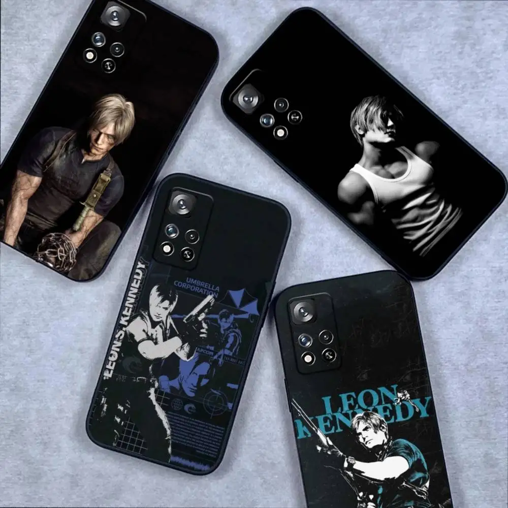 

Resident Evil 4 Leon Phone Case For Samsung S 25,24,23,22,30,21,10,9,Ultra,Plus,Lite,FE,4,5G Black Soft Case