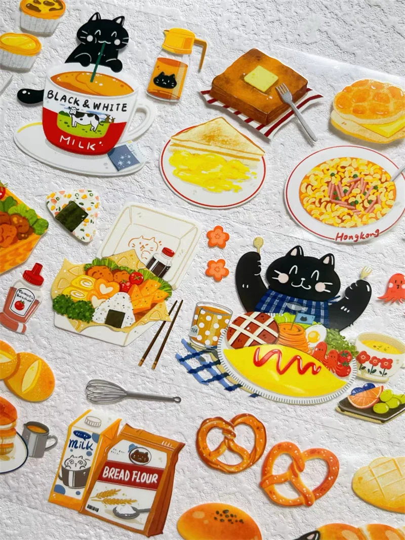 1 Loop Xiami Studio Lovely Cat Daily Life PET Washi Tapes DIY Decor Card Making Scrapbooking Journal Material Plan Sticker
