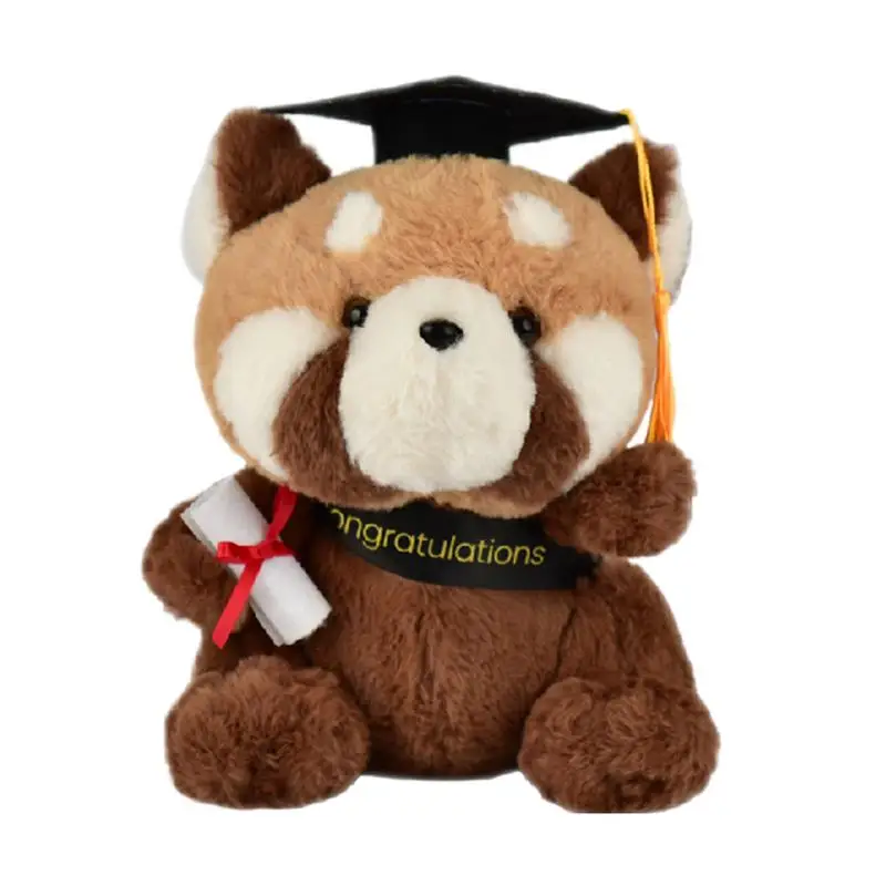 

Graduation Bear Stuffed Animal Cuddly Stuffed Animal Doll Comforting Doll Plush Soft Home Decor Throw Pillow For Kids Adults