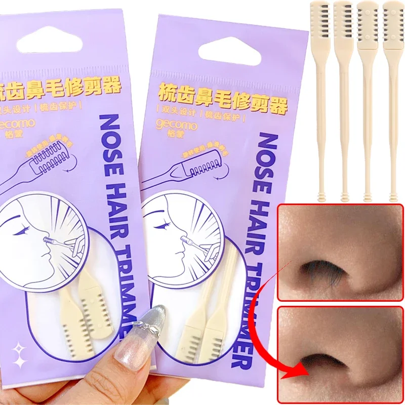 Trymer do włosów w nosie grzebień wygodne 360° obrotowe maszynki do strzyżenia nosa kobiety mężczyźni bezpieczne przenośne narzędzia ręczne urządzenie do usuwania włosów w nosie