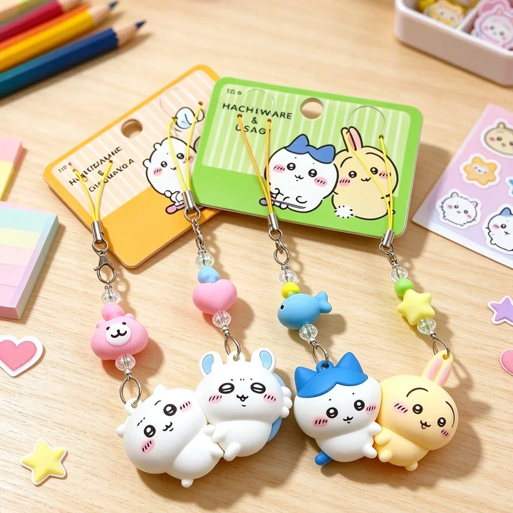 @@Chiikawa NEW HOT Series Magnetic Pair Keychain Hard Personalized Exquisite Creative Cartoon Doll Small Pendant Small Girl Gift