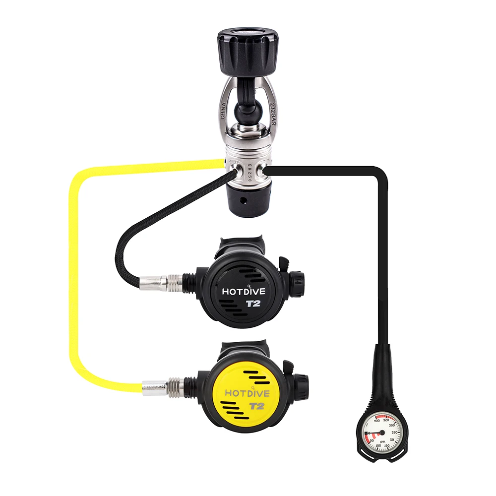 Classic Downstream Piston Type First Stage Scuba Diving Regulator Set Buy Scuba Regulator Packages At Low Price