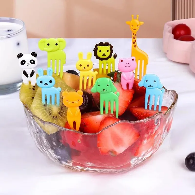 Mini fourchettes à fruits pour goûter et pique-nique
