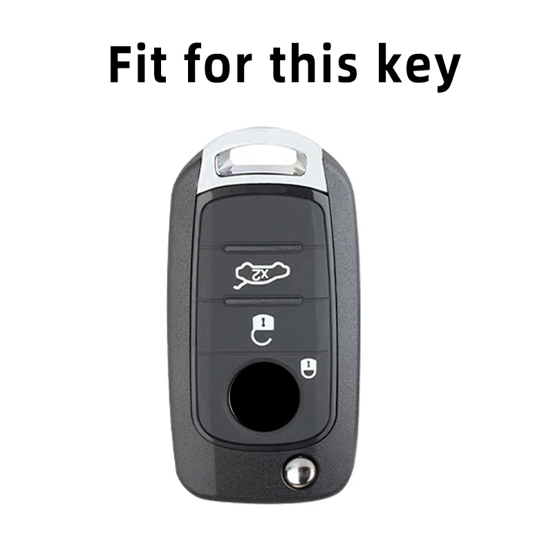 3 Buttons Car Remote Key Case Cover Shell Fob Holder for FIAT Tipo Toro Freedom 500X Doblo Argo Nuovo Grazie Keychain Protector