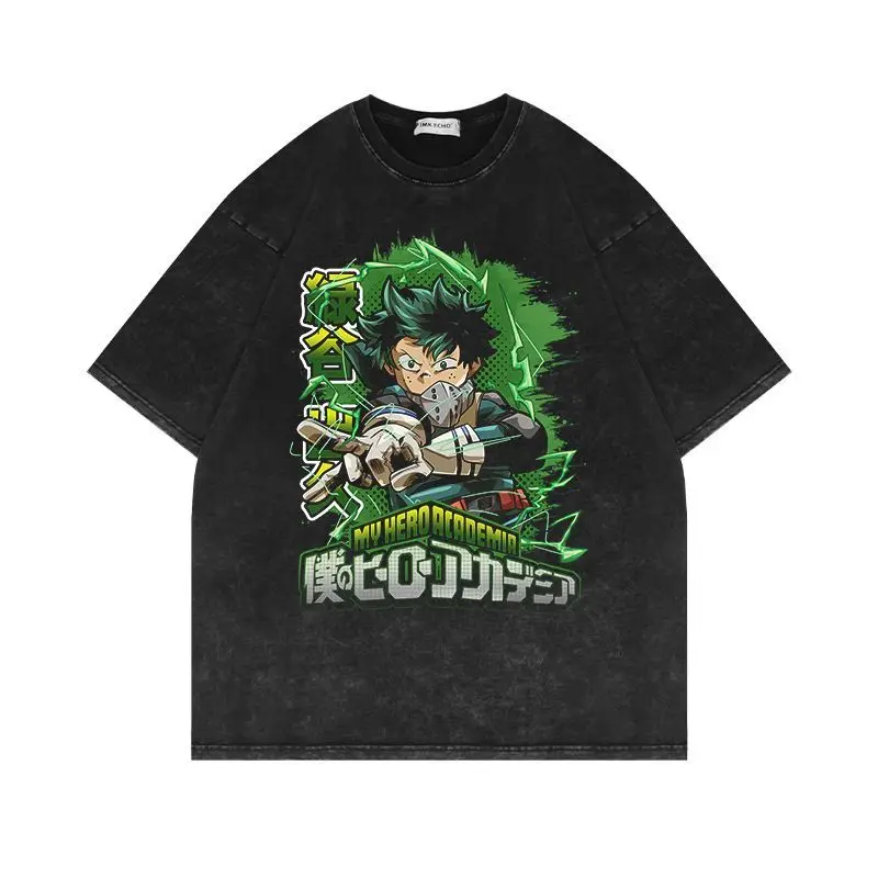 My Hero Academia Toga Himiko Transform Quirk Villain Anime Graphic T Shirt for Men 2026 Summer Black Cotton