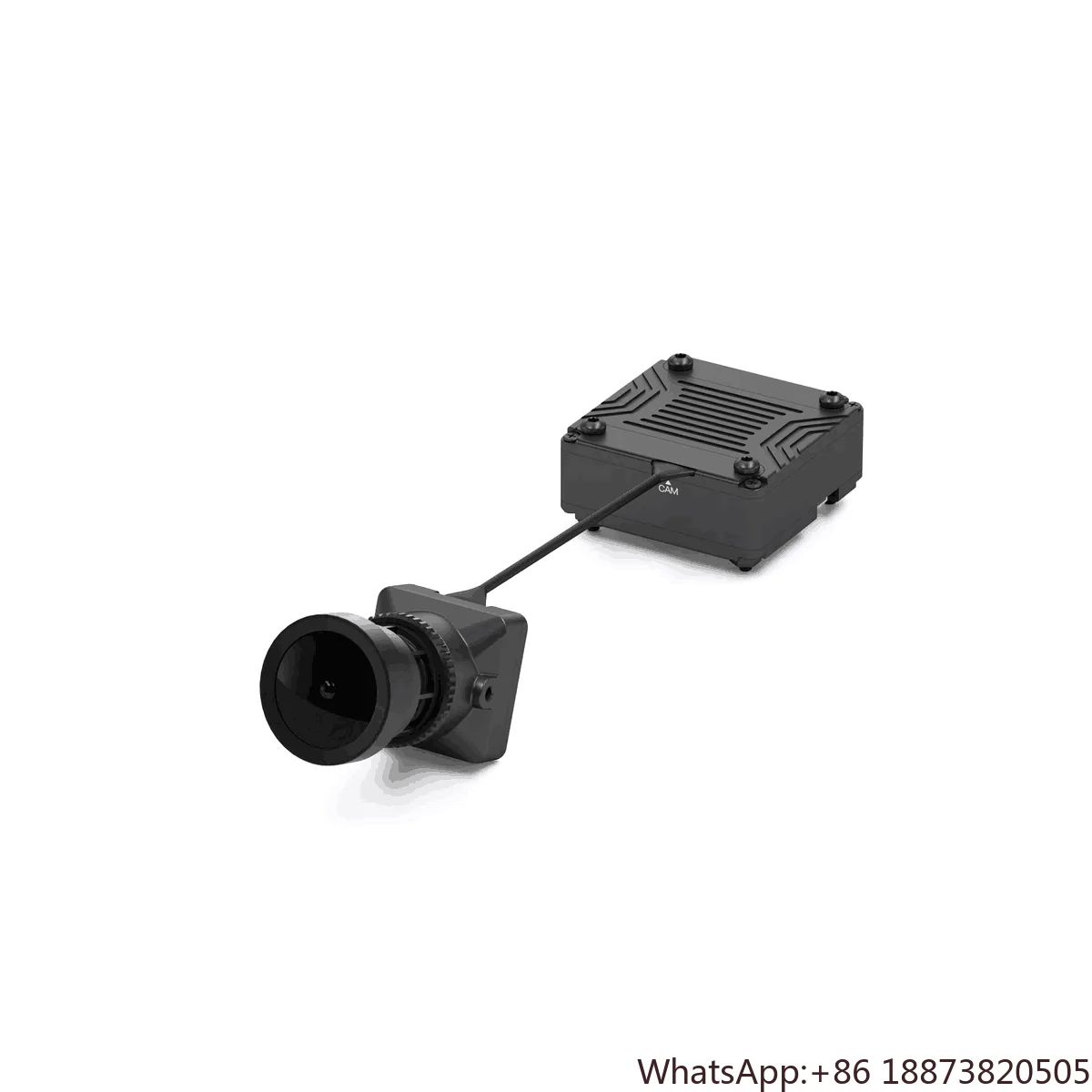 high performanceFPV Infra 1500TVL 16:9 Super WDR 0 Lux Camera AI Image Enhancement Black