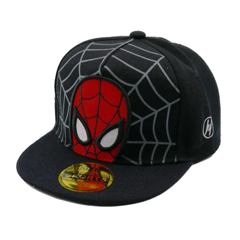 Disney Anime Cartoon Spiderman Kids Hats Toddler Baby Baseball Cap Autumn Spring Children\'s Snapback Hip Hop Caps For Boys Girls