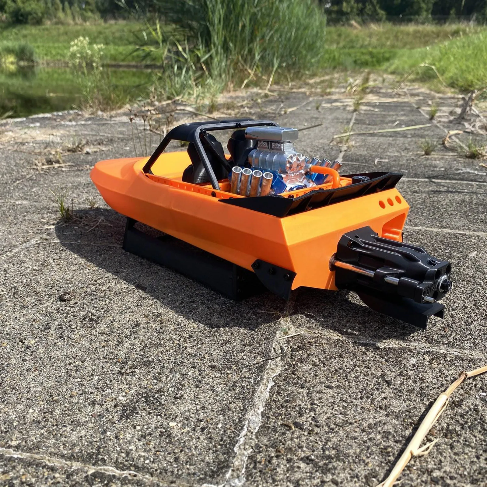 

1:10 Scale M-JET-35 Mini Pump High Speed Brushless RC Jet Boat Model 390mm 15 Inch Racing Watercraft Assembly DIY Kit For Hobby
