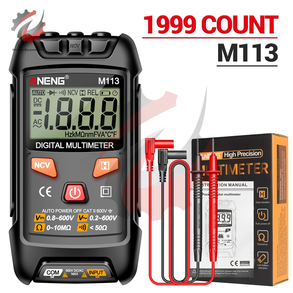 4 In1 M113 Automatyczne rozpoznawanie multimetru cyfrowego 1999 Liczy automatyczną rezystancję napięcia AC/DC na wyłączenie