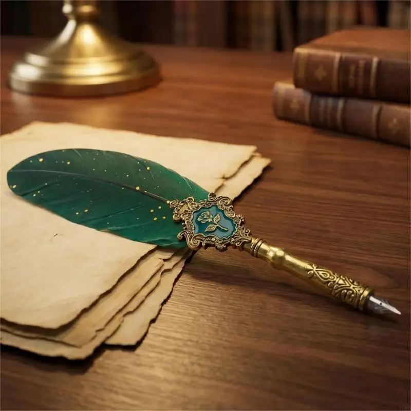 Fountain Pen Gift Set Retro Quill Pen With Multiple Tip For Collector