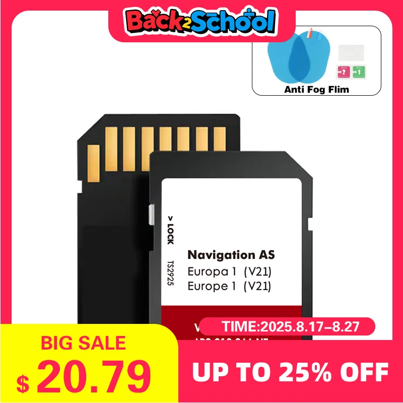 

Fast Delivey with Anti Fog Reaview Stickers AS V21 SD Map Cards MIB2 Europe Navi Navigation 2025 for Seat Leon