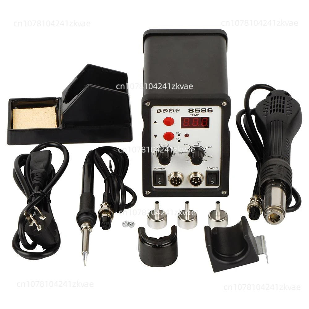 8586 SMD BGA Rework Station 2 in 1 Digital Display Hot Air Soldering Station