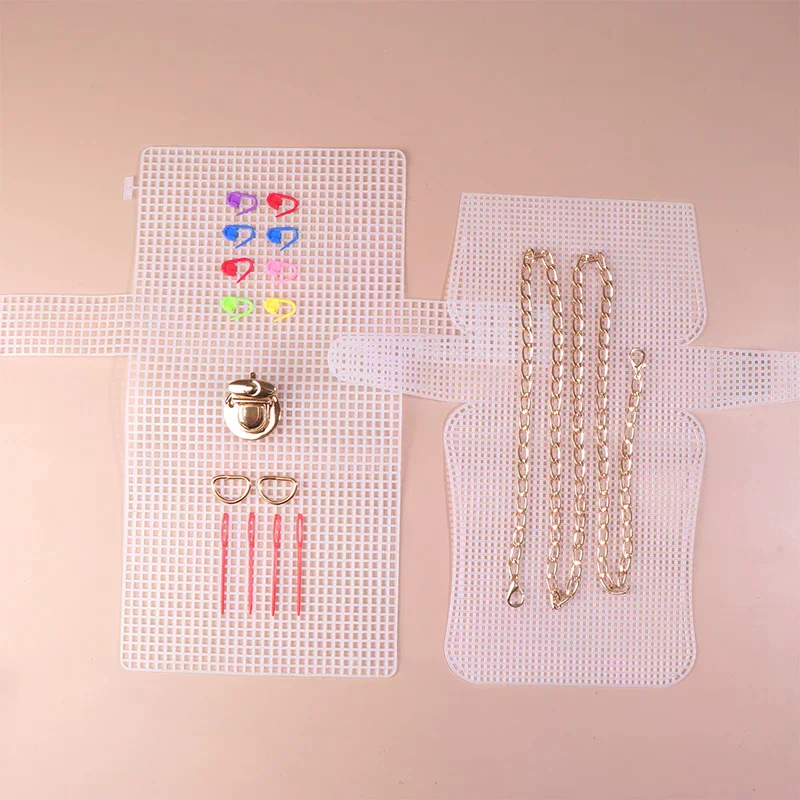 Kit Bag Plastic Auxiliary Weaving Mesh Grid Helper Handbag Shoulder Bagf Net Cover Diy Accessories