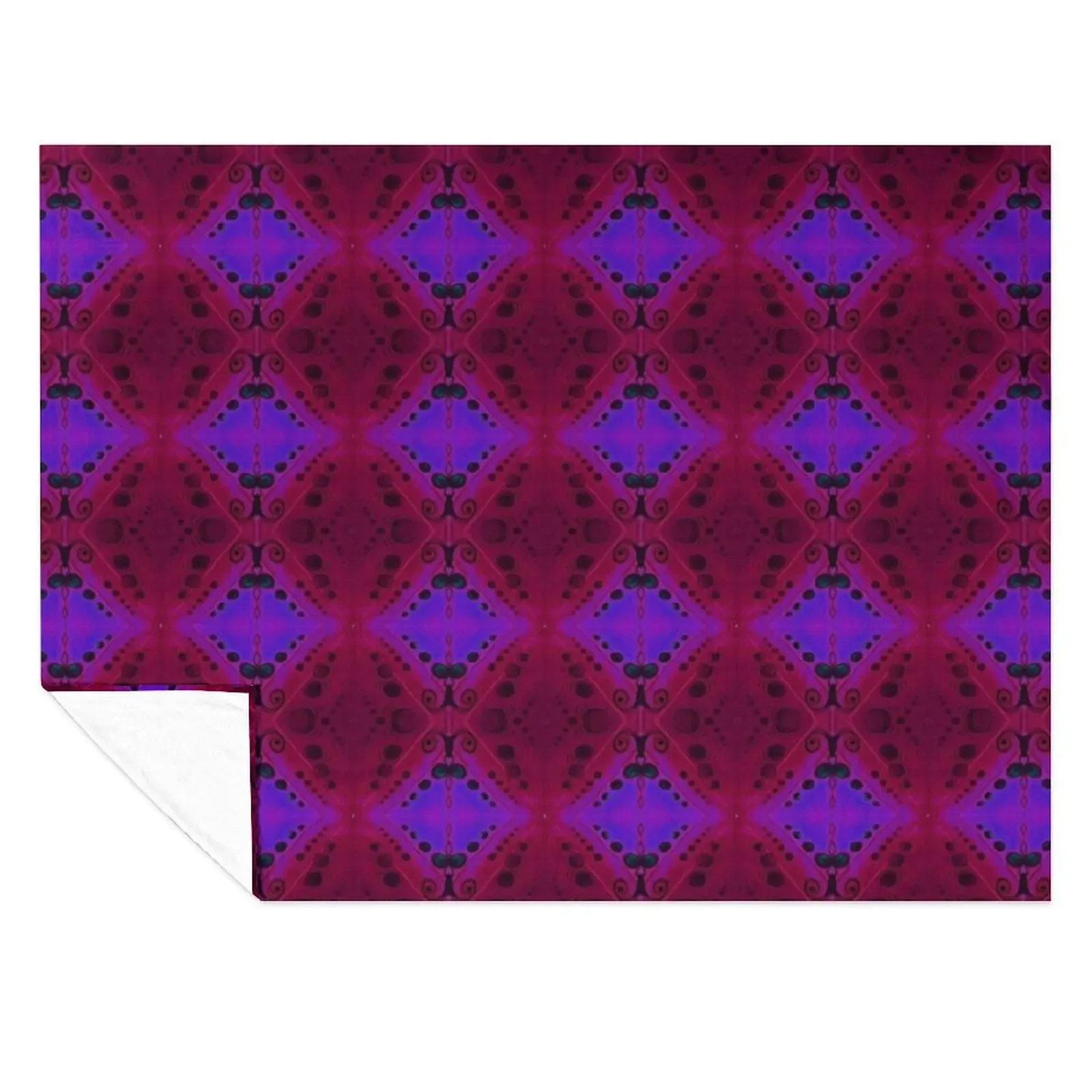 

Red Purple Spiritual Symbol Pattern Throw Blanket Thermal Luxury St Stuffeds cosplay anime Blankets