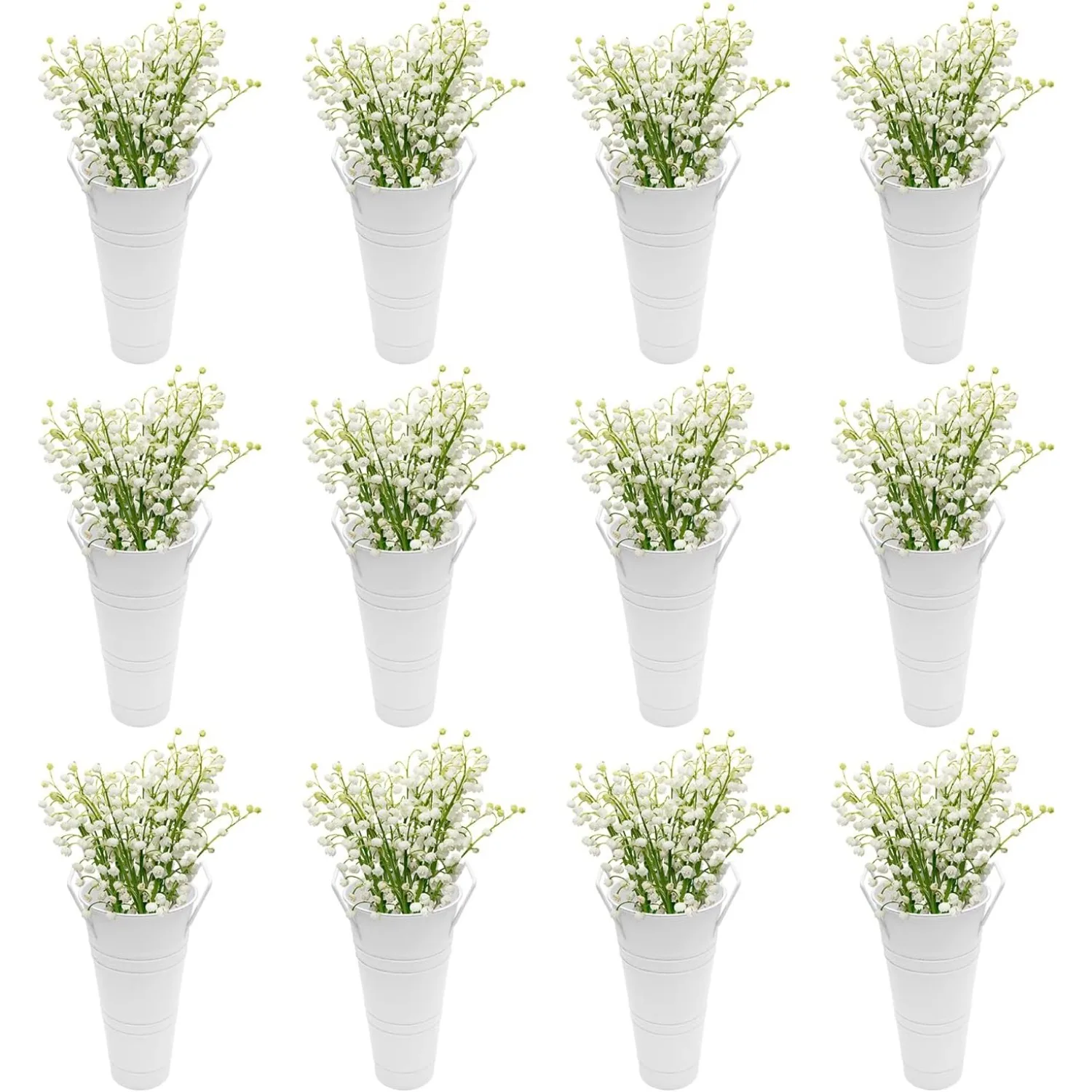 12 Pcs Flower Bucke…