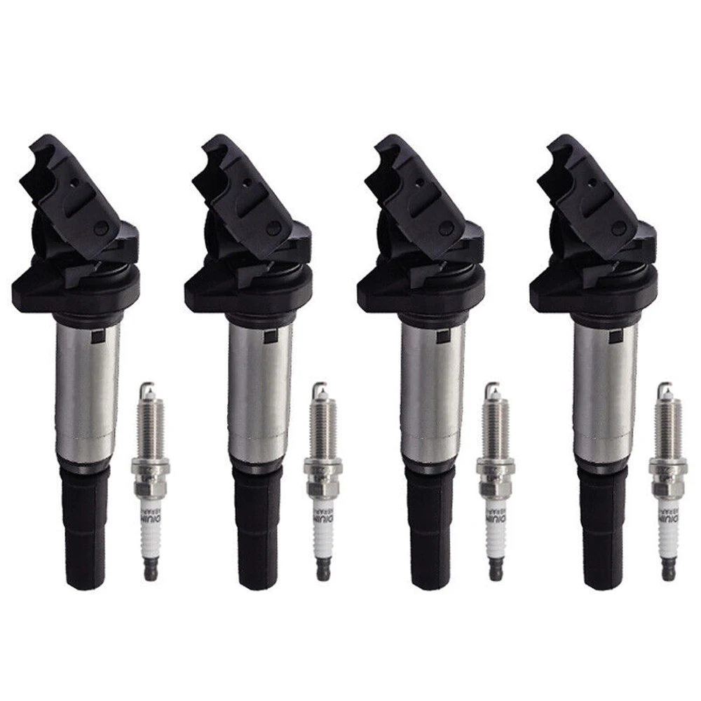 4pcs Ignition Coil System for BMW E60 E61 F10 F18 F11 E39 F07 520I  523I 525I 528I 530I 535I 540I Mini Cooper 5C1749 12137575010