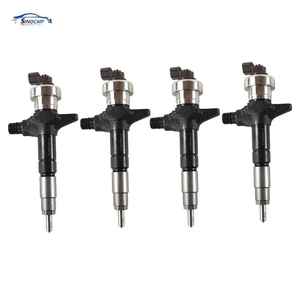 

4 PCS Fuel Injectors 095000-6980 095000-6983 8-98011604-1 8980116043 8980116045 8-98055862-3 For Denso Isuzu Dmax Holden 4JJ1