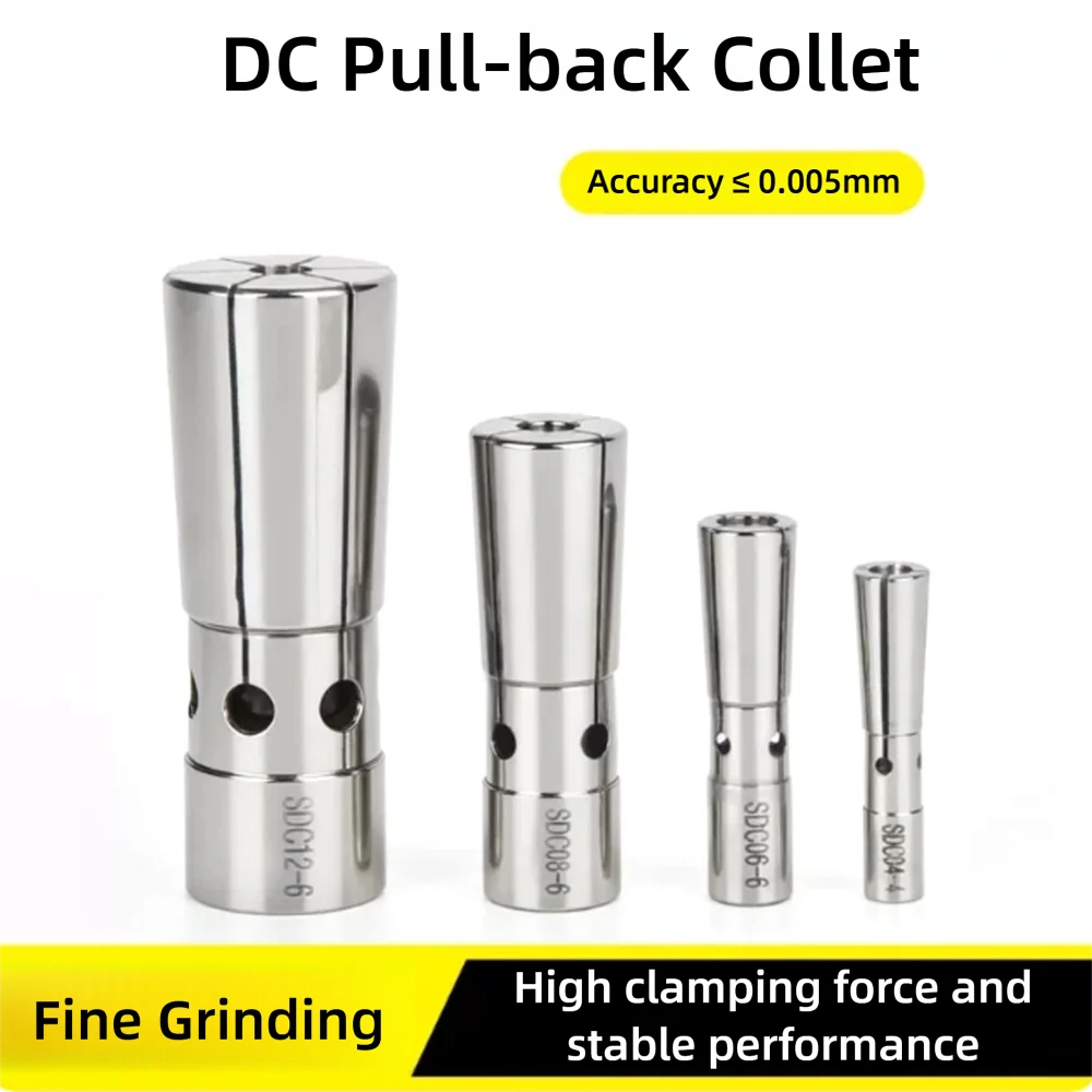 Precision Pull Back Collet SDC04 DC06 DC08 DC12 Thread Mini Drill Chuck Cutters 1/8 3.175mm Machining Tools Lathe Spring Clamp