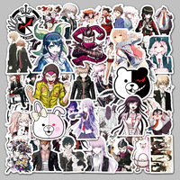 50pcs Danganronpa: Trigger Happy Havoc Series Graffiti Stickers Suitable for Helmet Desktop Wall Decoration DIY Sticker Pack