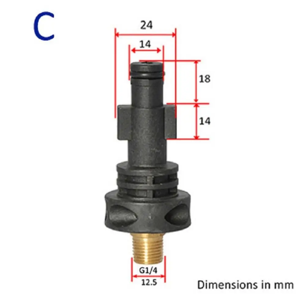 Durable Snow Foam Fitting for Karcher Foam Generator External Thread Adapter Quick Connector Spray Torch Nozzle Pressure Washer