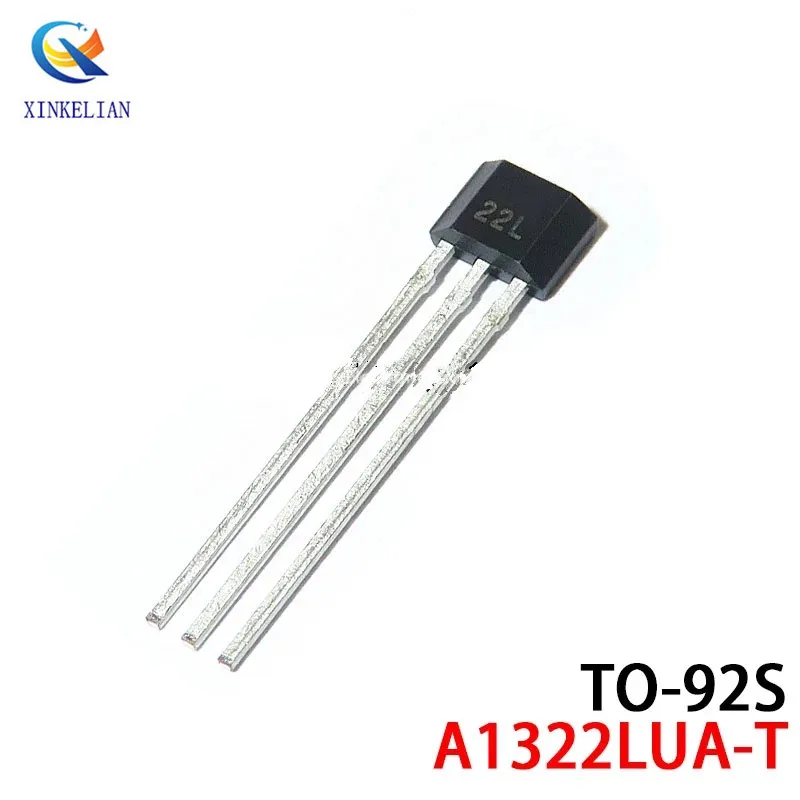 10pcs/lot A22L Linear Hall Sensors A1322LUA-T Silkscreen 22L Hall Components SIP-3 In-Line