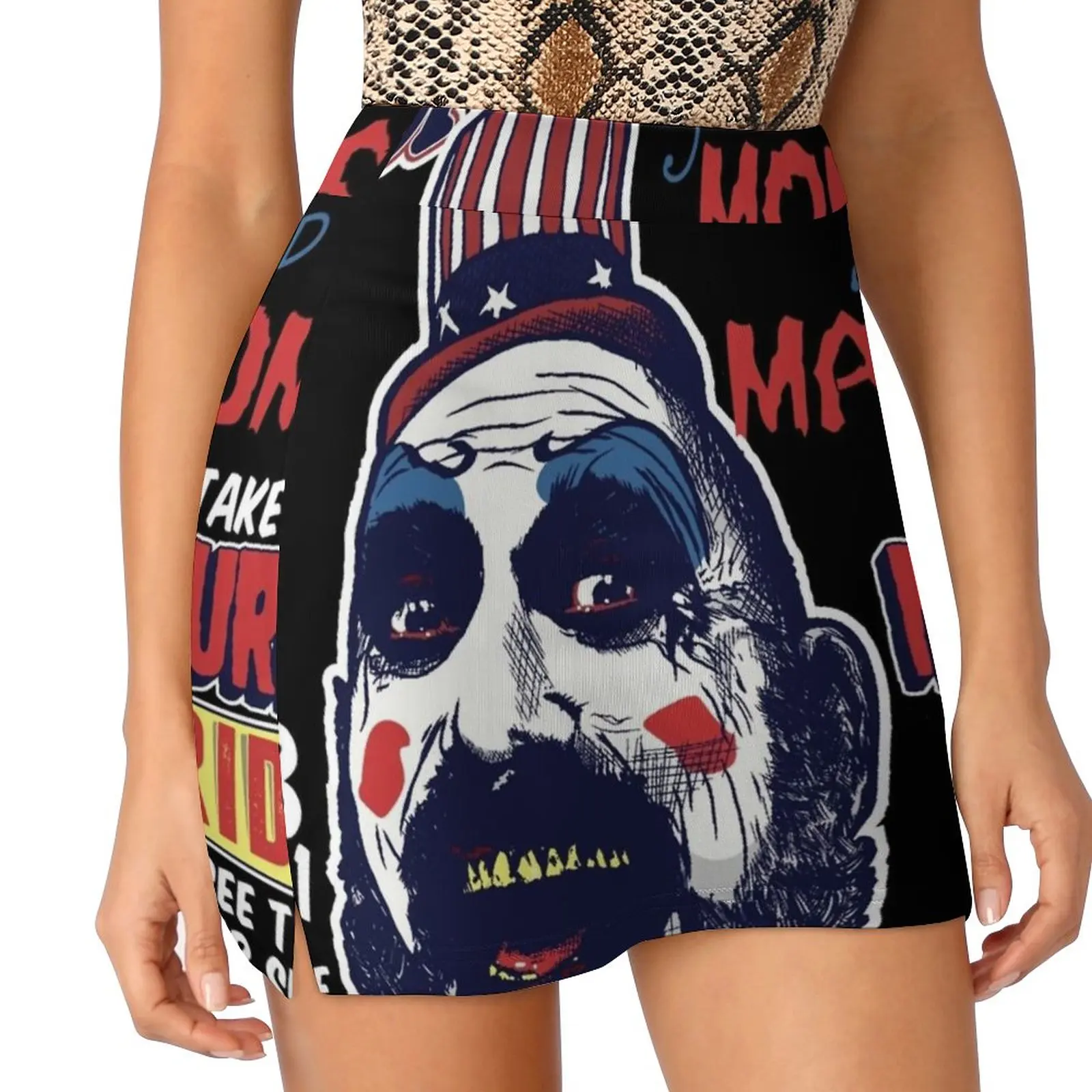 Il museo dei mostri e dei Madmen di Captain Spaulding'S gonna gonna estetica gonne corte di nuova moda capitano Spaulding