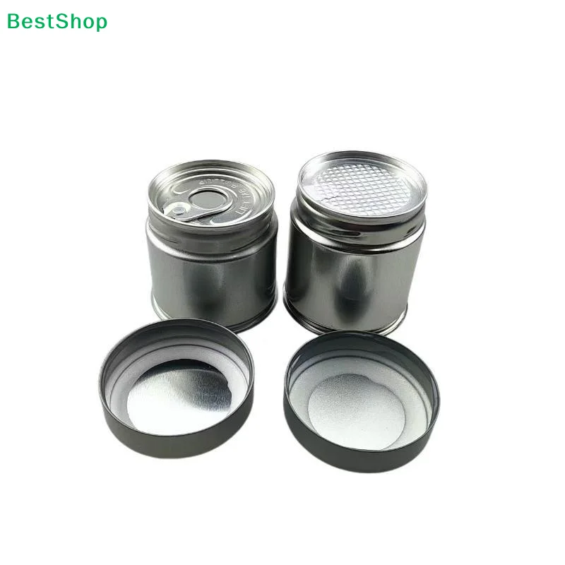 〔R〕Portable Mini Matcha Powder Can Thick Tinplate Tea Sealed Jar Spice Storage Box Container Box Kitchen Gadgets Household - view 4