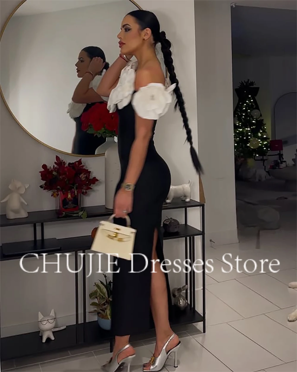 Customized Flower Evening Dresses Trumpet Off Shoulder Prom Dress Bespoke Occasion Ball Gown Mermaid Long Formal Evening Dresses