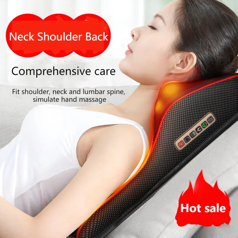 Magnet vibration massage lumbar massager multifunctional cervical pillow neck lumbar pillow back massager