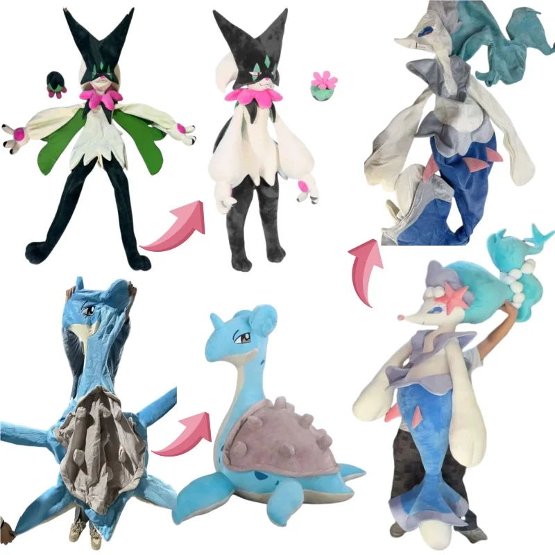 

Плюшевая игрушка Покемон Мяускарада (100-180 см) в одежде Чаризарда (Чэнлун), только одежда, кожаные чехлы, подарок