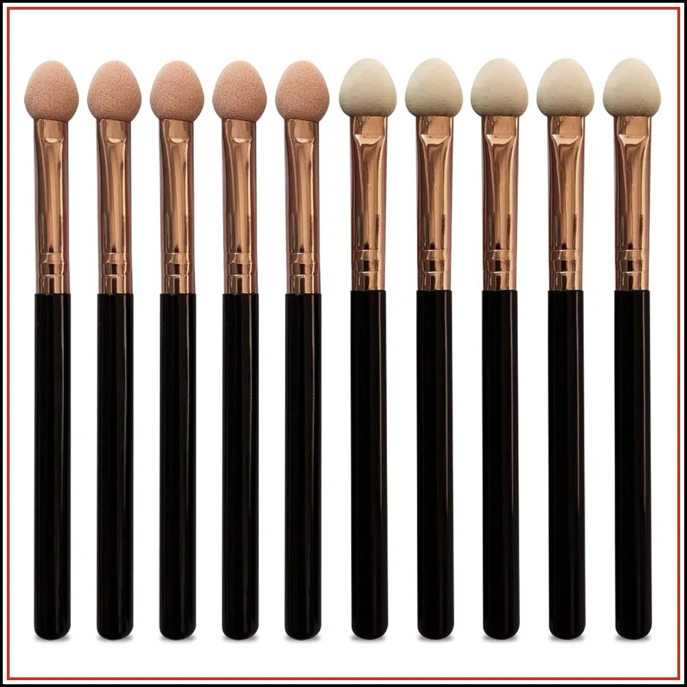 

10Pcs Double Sided Makeup Brushes Set, Sponge Eyeshadow Brush Applicator Reusable