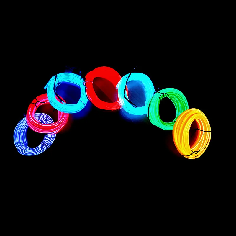 Car Environment El Wire LED USB Flexible Neon Interior Lights Assembly RGB Light For Automotive Decoration Lamps Car Accessories