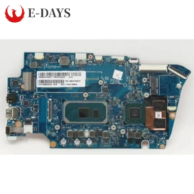 

For Lenovo Ideapad 5-14IIL05 Laptop Motherboard LA-J551P Notebook Mainboard with CPU I7 1065G7 RAM 16G 100% Tested Ok