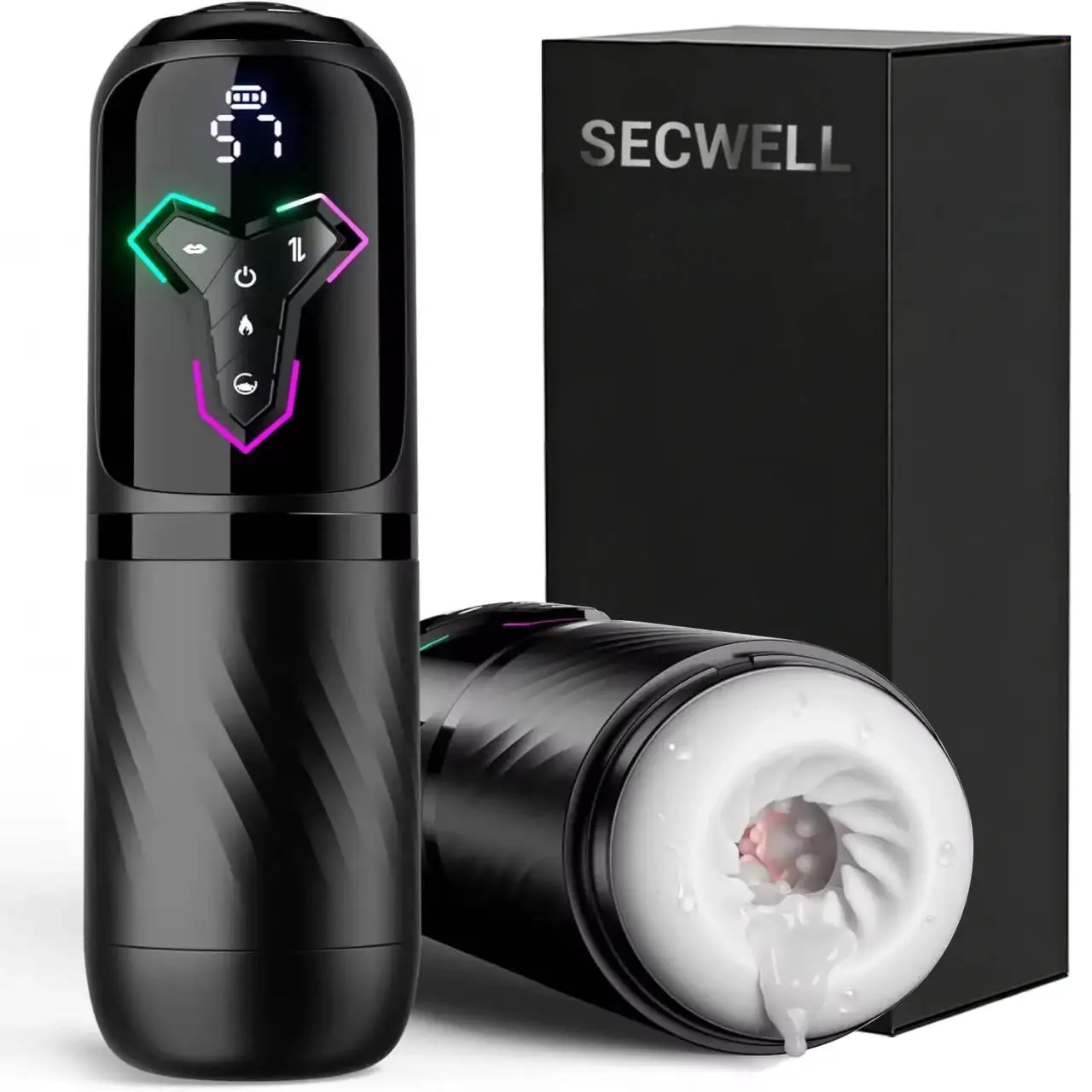 Automatic Telescopic Male Masturbator  5 IN 1 Mode Penis Pump Sucking Vibrating Sex Machines LCD Display Sex Toys for Men