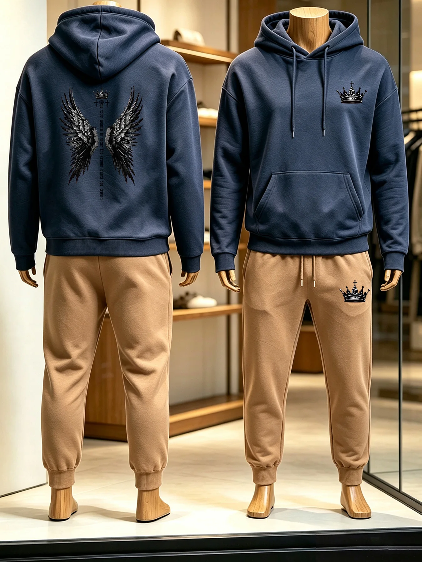 2026 メンズ 2ピーストラックスーツ、ダークウィングクラ - Jogger Sweatpants Men のレビューと価格