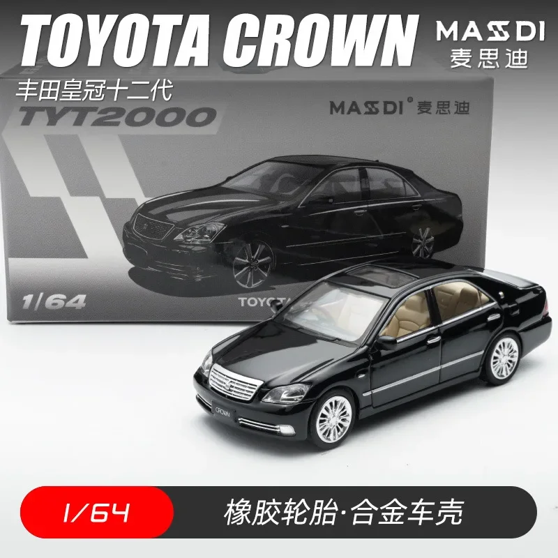 MASDI 1:64 Crown 12 generation simulation alloy car model, children's collection of decorative toys, holiday gifts for children.