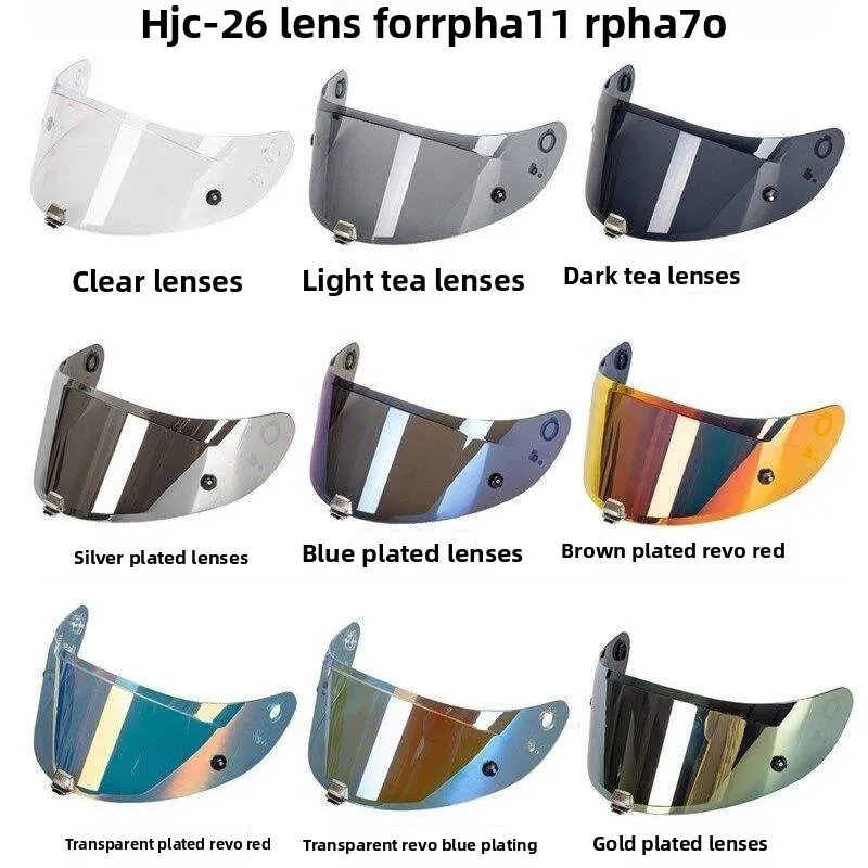 Viseira HJC RPHA 70 RPHA 11 para Capacete de Moto HJ-26, Lente para Capacete Integral, Acessórios para Capacete de Moto, Para-brisa HJC