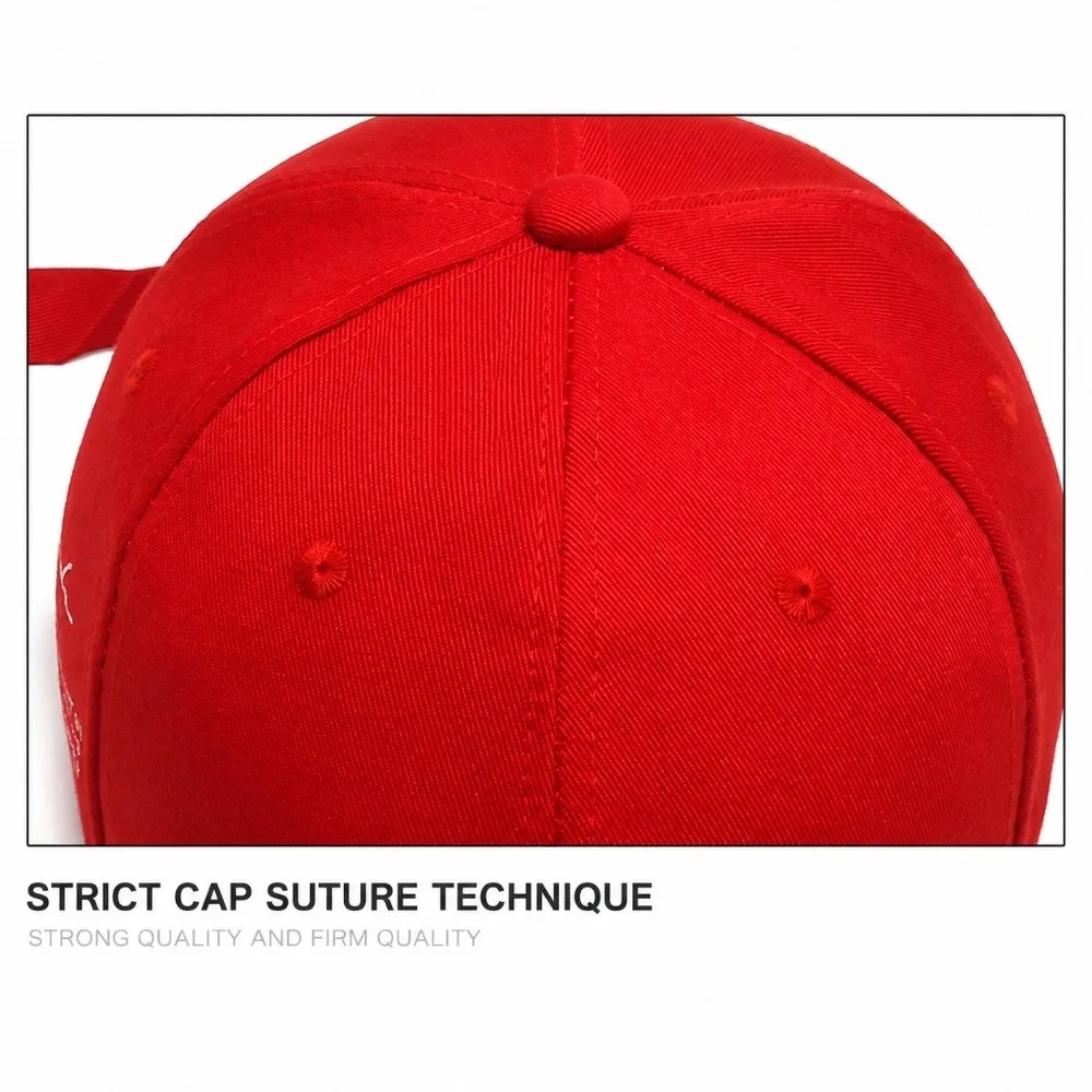 Trendy Adjustable Baseball Cap Cotton Long Strip Punk Caps Classic Casual Wear Long Ribbon Hat Hip Hop Style