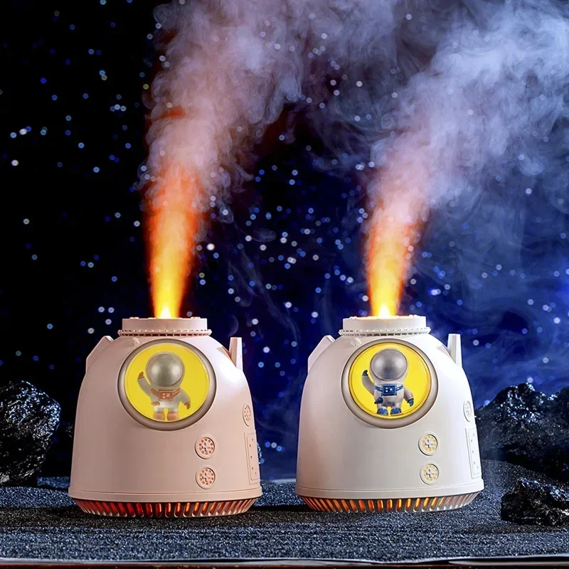 USB Mini Humidifier Air Humidifier Creative  Astronaut Re-entry Capsule Space Capsule Styling Humidifier with Night Light