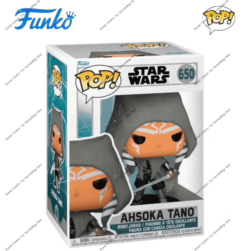 Ahsoka Tano #650 Figures Funko Pop! Star Wars Vinyl Figure Limited Edition Figurine Collect Desktop Decoration Model Toy Gift