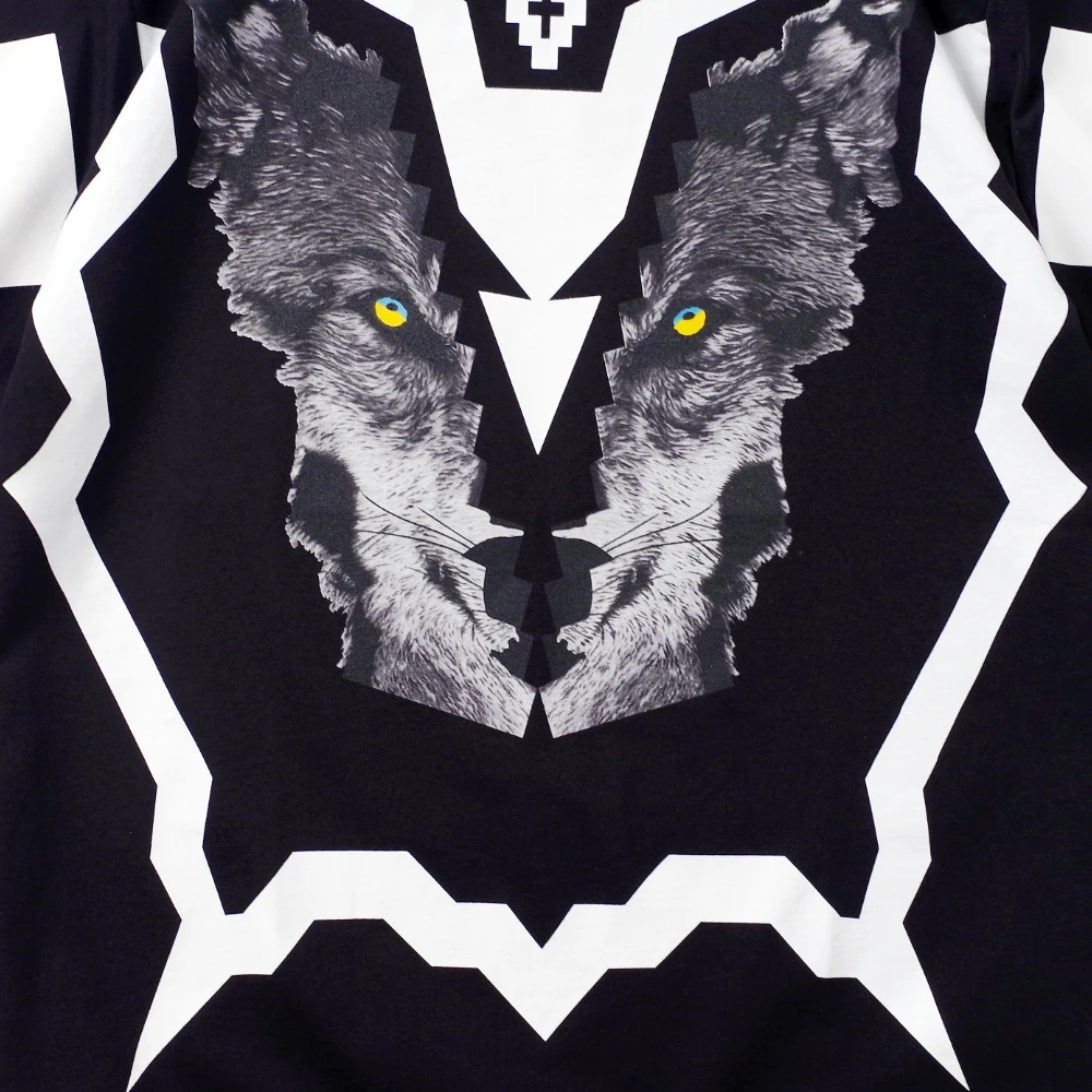 Men Women T-Shirts Wolf Graphic Animals Print Couple Tees Casual Gothic Hip Hop Punk O-Neck Tshirt Broadcloth Short Sleeve Tops