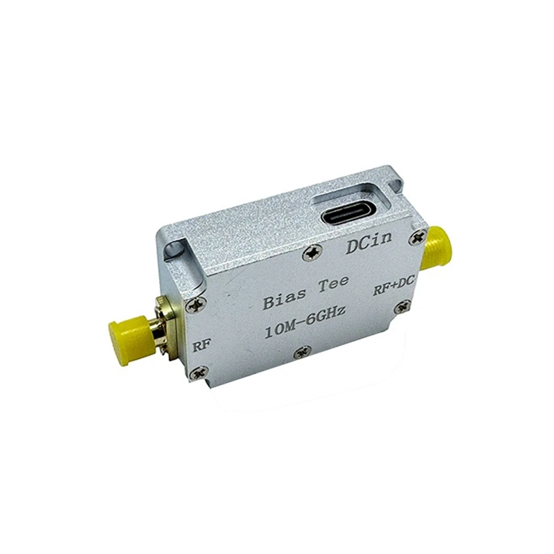 Microwave Capacitor RF Feeder Box Bias Coaxial Feeder RF Isolation 10M-6Ghz Multifunction Low Insertion Loss Module Durable