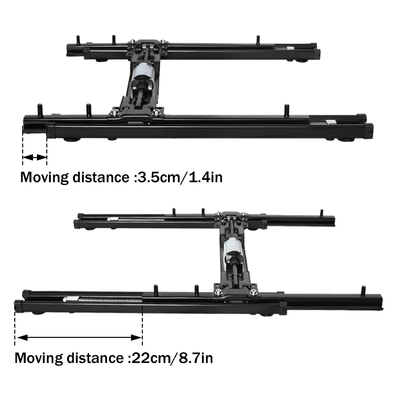 320/347mm Electric Seat Rails Smooth Adjustable Sliding Rail for Passenger & Commercial Vehicles Car Seat Track System