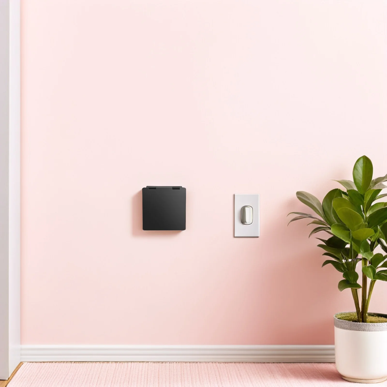 

4pcs Panel Protection For Air Conditioner: Ultra Thin Thermostat Protective Cover With Child Safety Switch Guard Dustproof