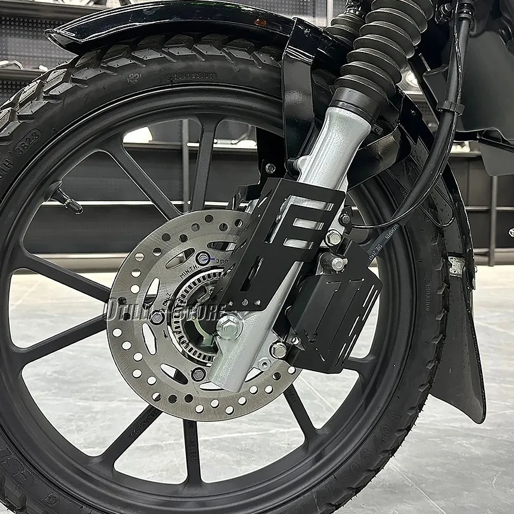 Motorcycle Accessories Black Front Fork Guards kit Brake Caliper Guard For Honda Cross Cub CC110 CROSS CUB CC 110 2023 2024 - Image 3