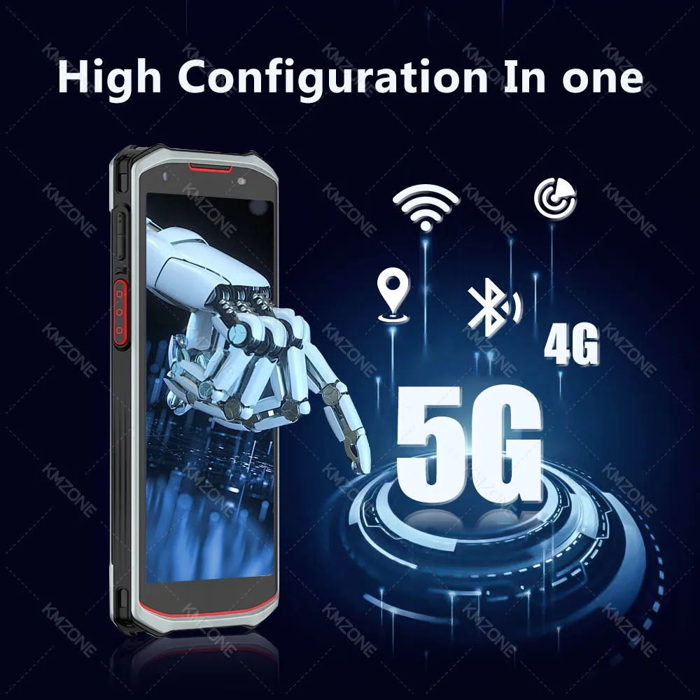 4G 5G Android 13 PDA terminálu WIFI Bluetooth čárový kód skener 2D 1D QR skenování zařízení drsný datový kolektor 4200mah 4G64G/6G128G